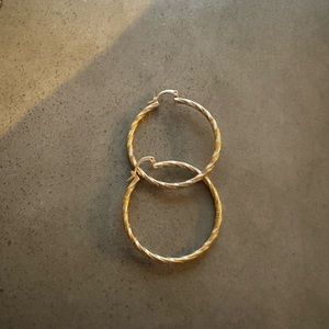 Golden Hoop Earrings